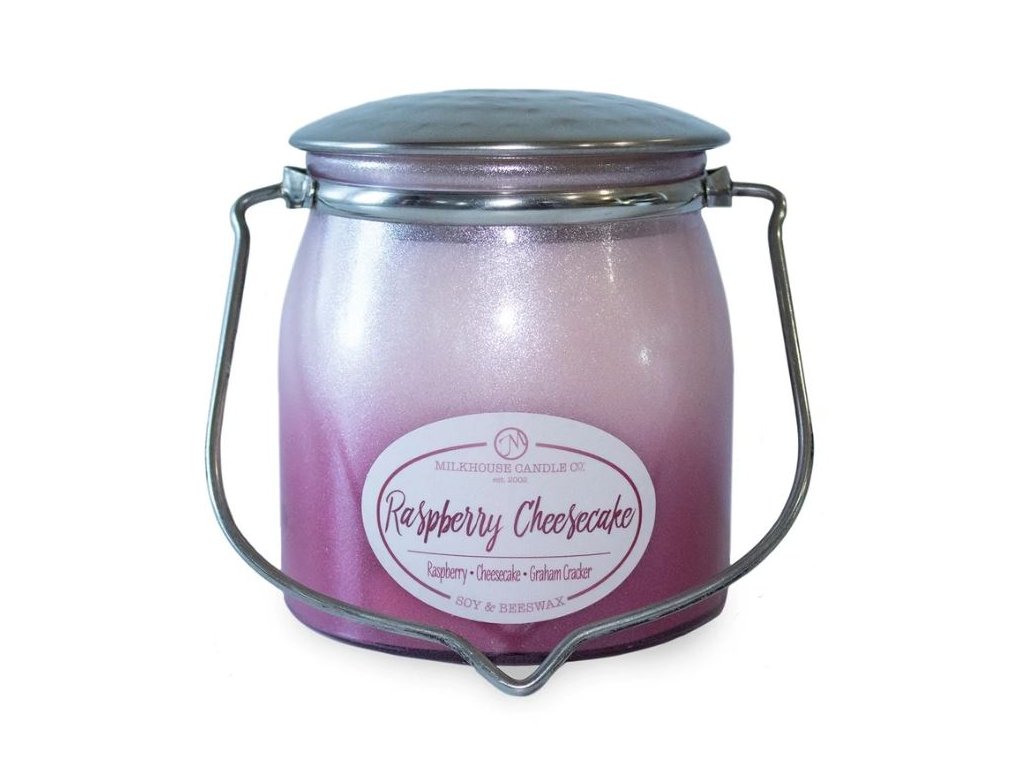RASPBERRY CHEESECAKE Butter Jar  454g - Milkhouse Candles