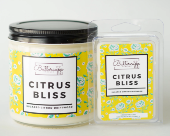 CITRUS BLISS Melts - Buttercupp Candles