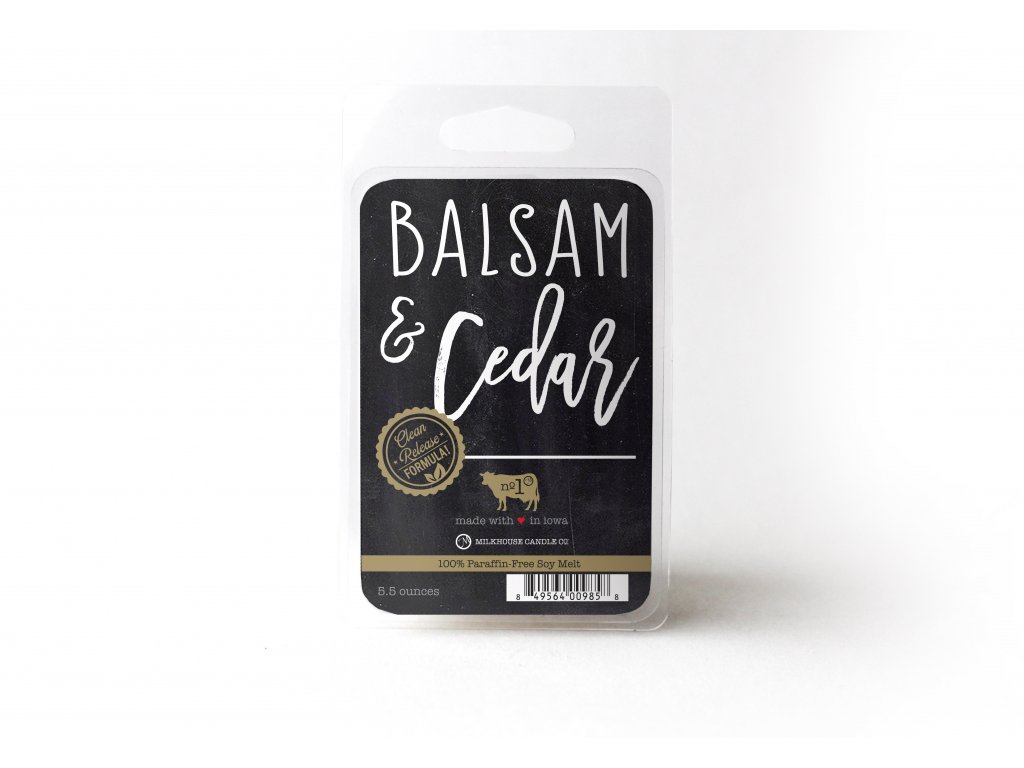 BALSAM & CEDAR Melts 155g - Milkhouse Candles