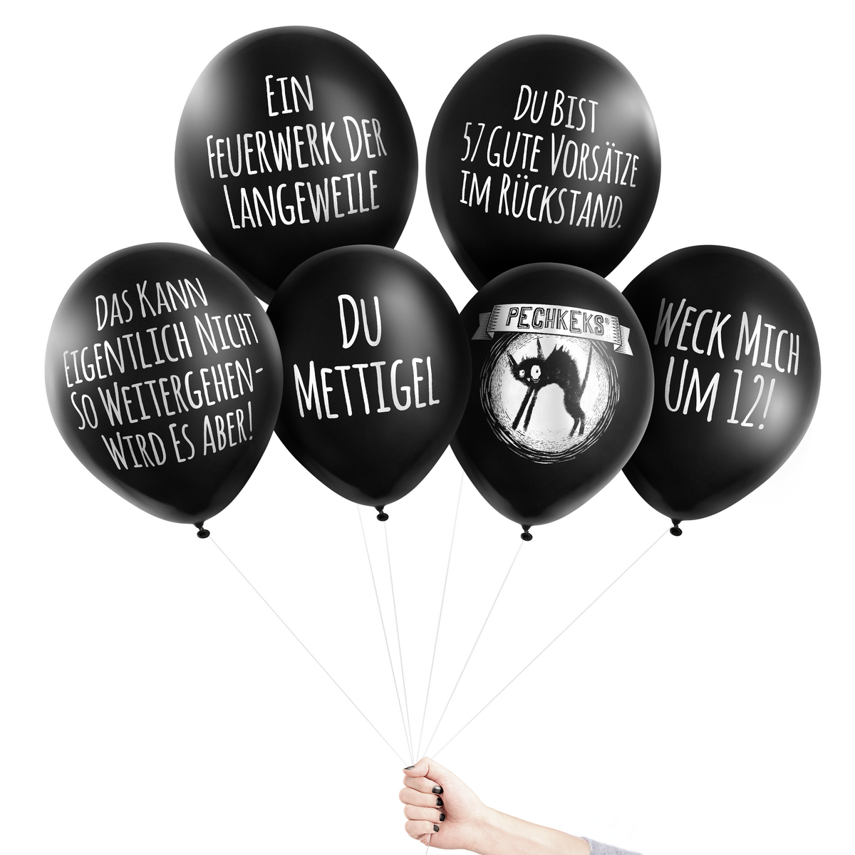 Anti-Party-Ballons "UND WIEDER 365 MAL AUFSTEHEN"