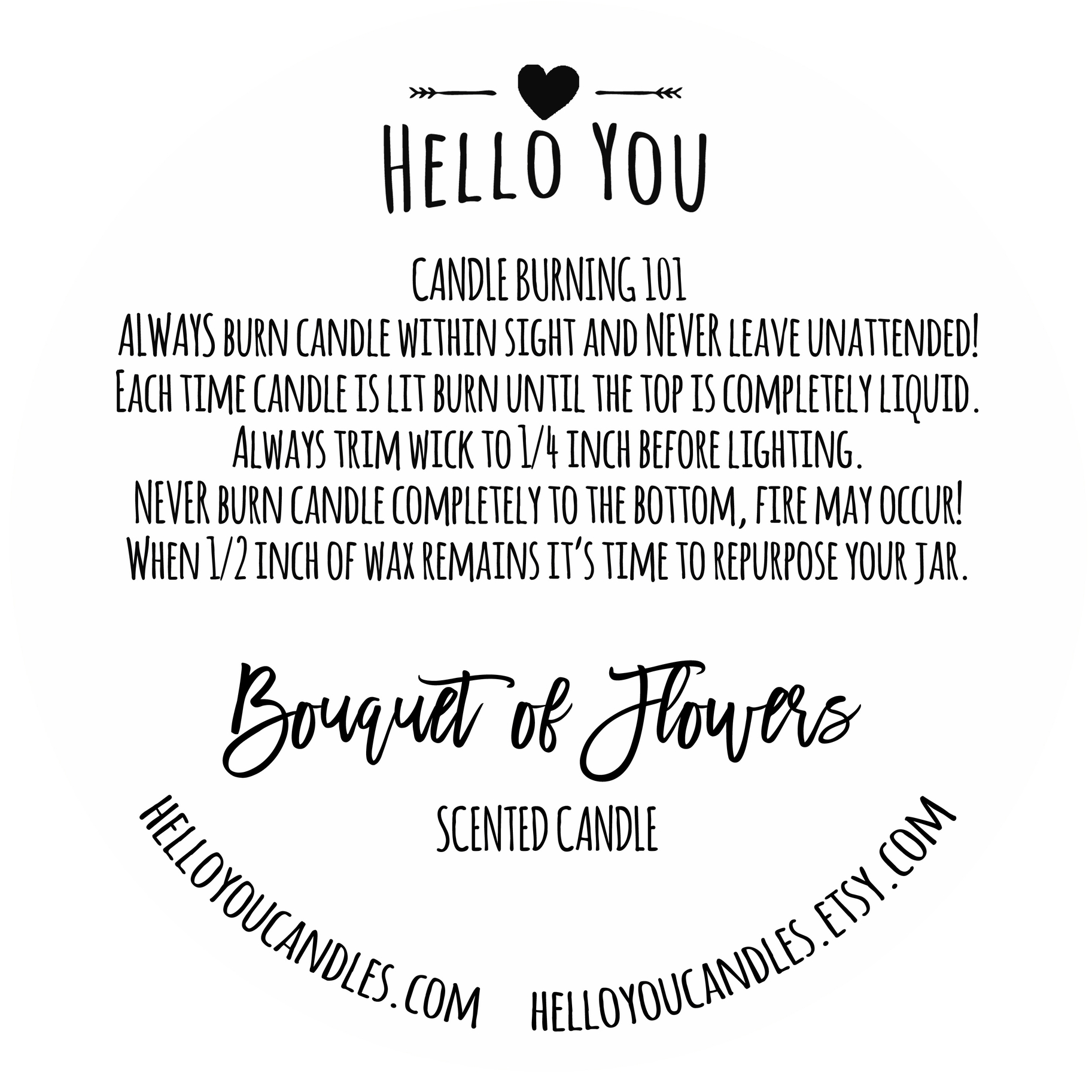 I LOVE YOU - Hello You Candle 454 g