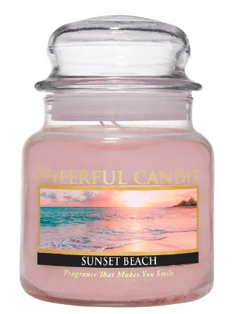 SUNSET BEACH Medium - Cheerful Candle
