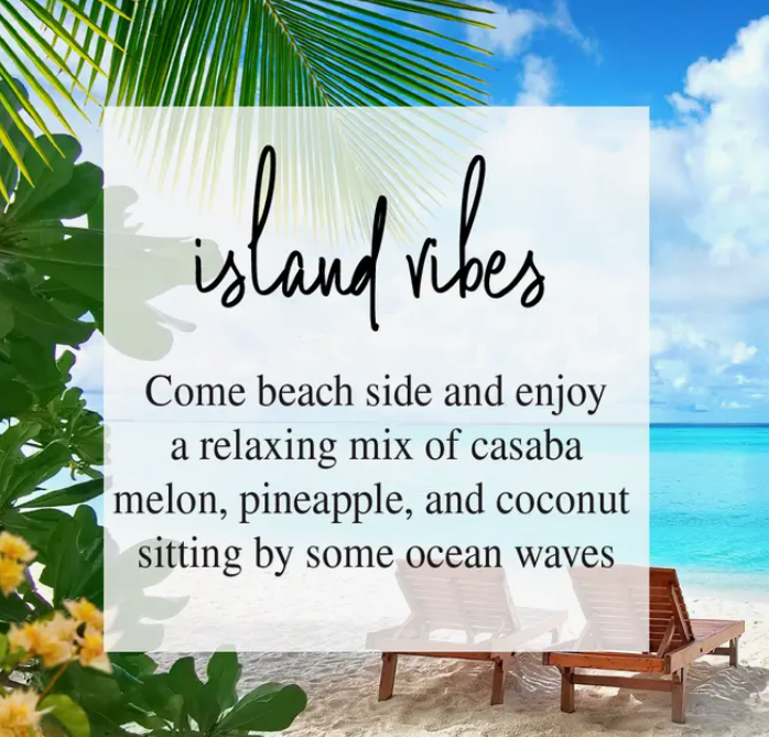 ISLAND VIBES Candle 8 oz - Timber Oak Candles