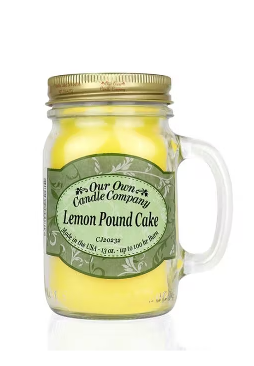 LEMON POUD CAKE Candle -  Our Own Candle Company