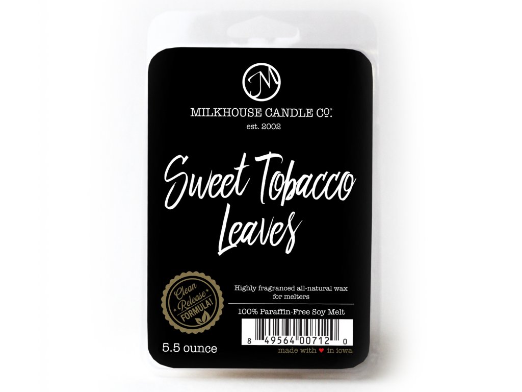 SWEET TOBACCO LEAVES Melts 155g - Milkhouse Candles 