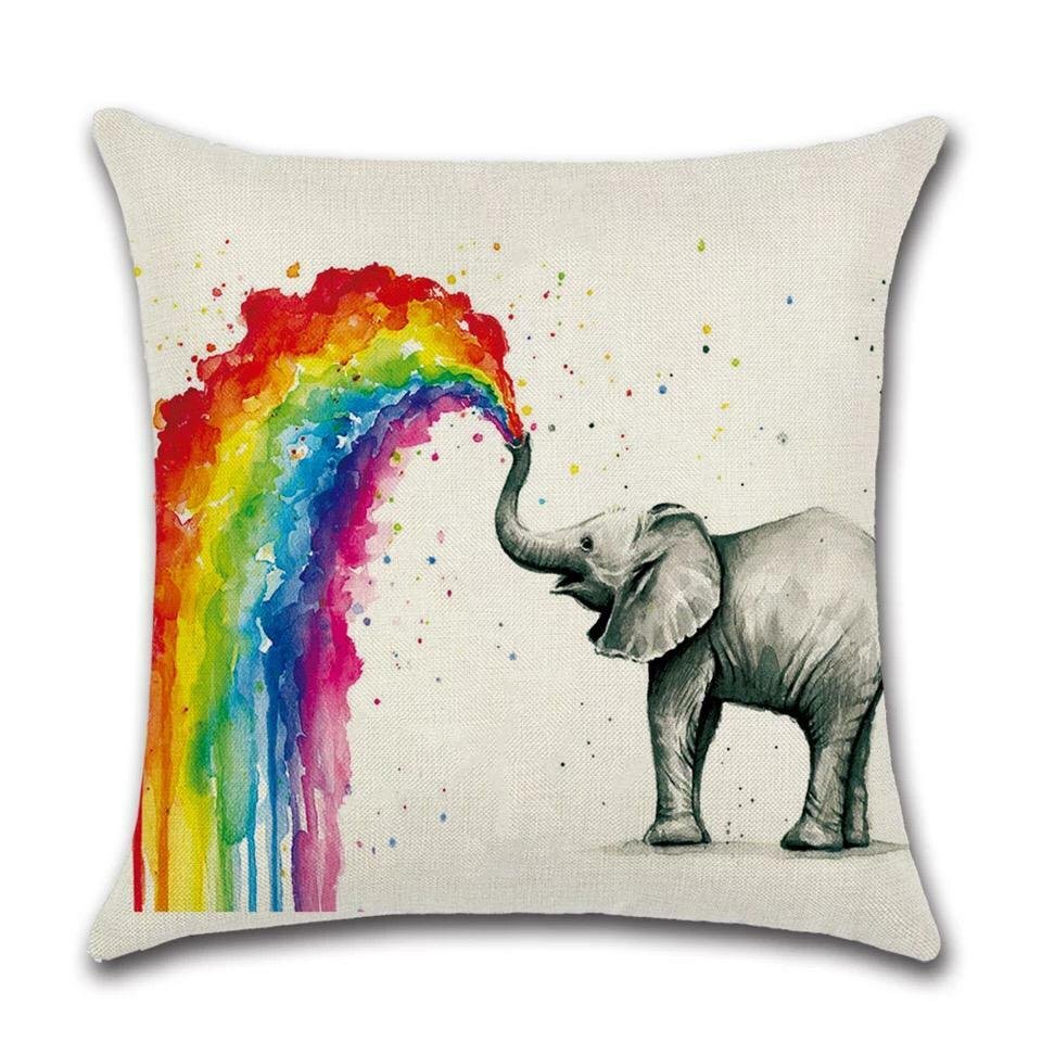 Kissenbezug Rainbow - Elephant