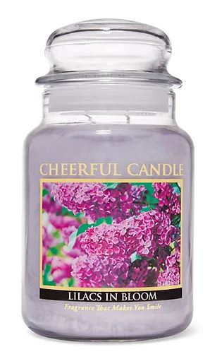 LILACS IN BLOOM  Large - Cheerful Candle  