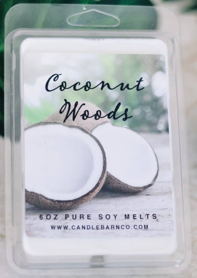 COCONUT WOODS Melts - Timber Oak Candles