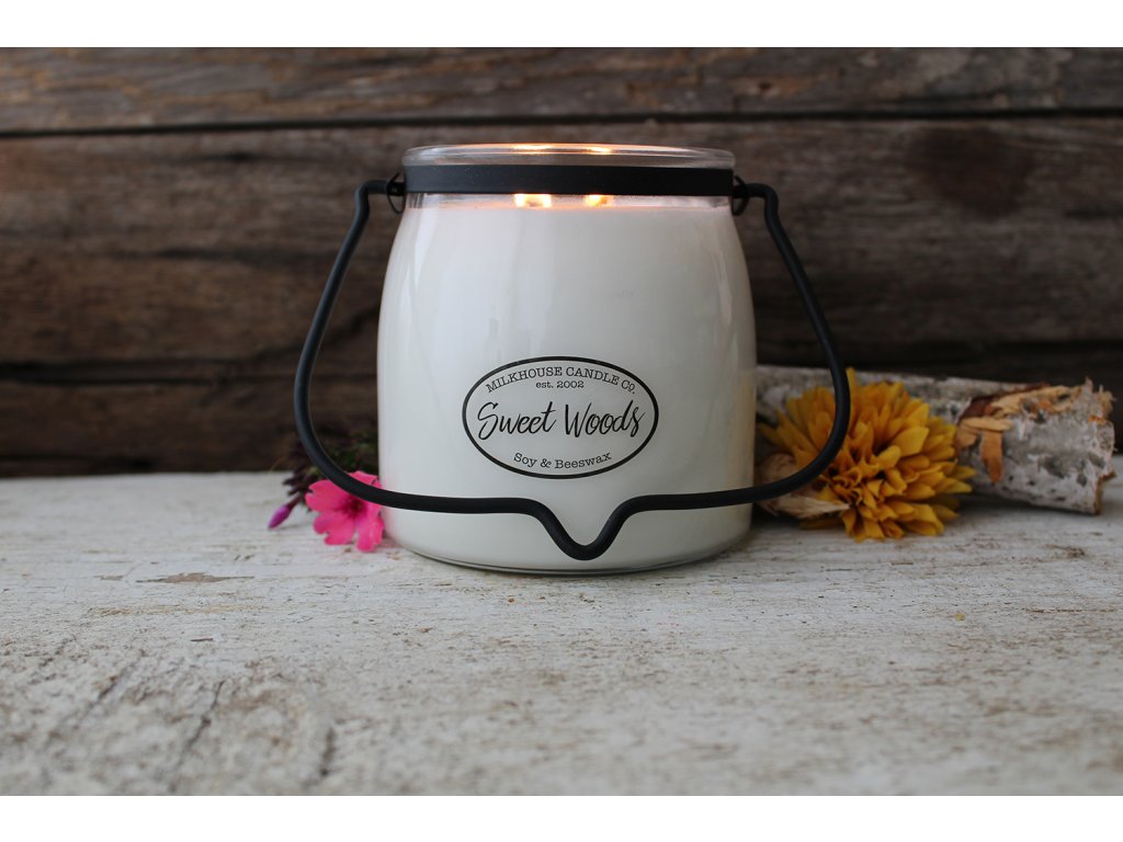 SWEET WOODS Butter Jar  454g - Milkhouse Candles
