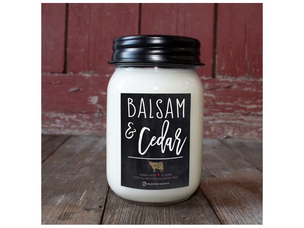 BALSAM CEDAR Farmhouse Jar  - Milkhouse Candles