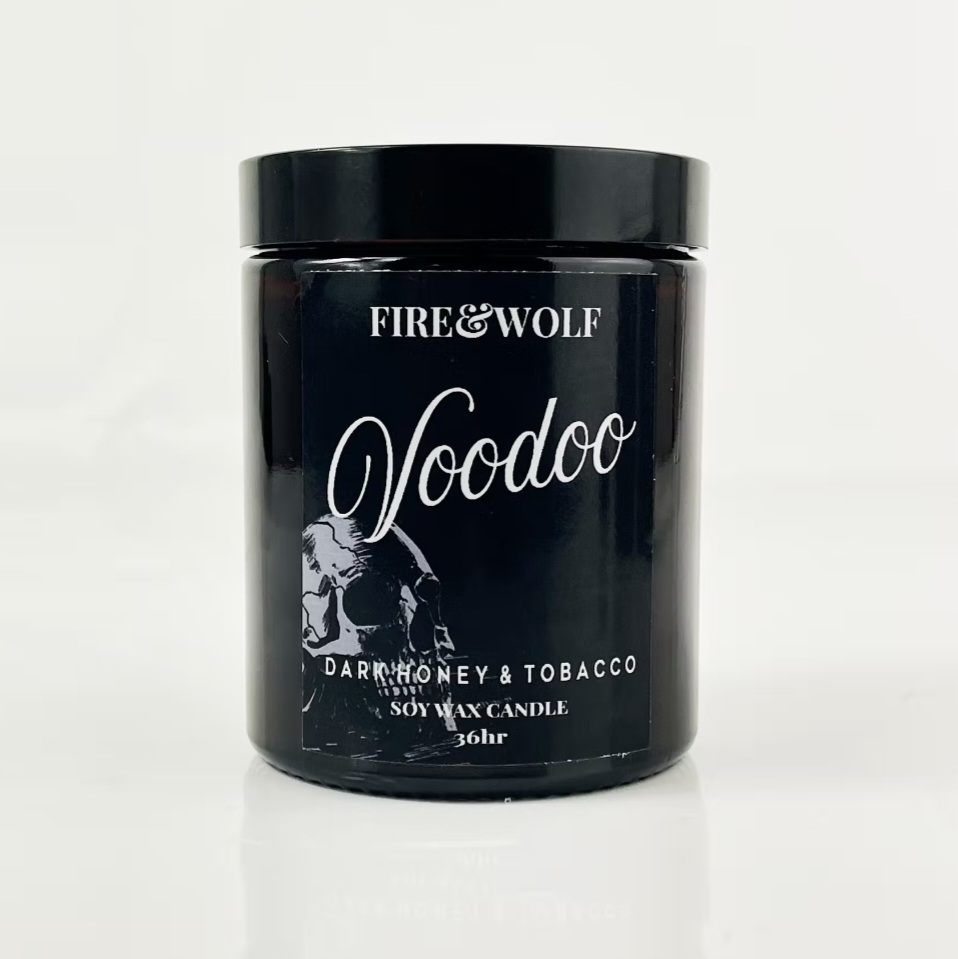 VOODOO Candle - Fire & Wolf