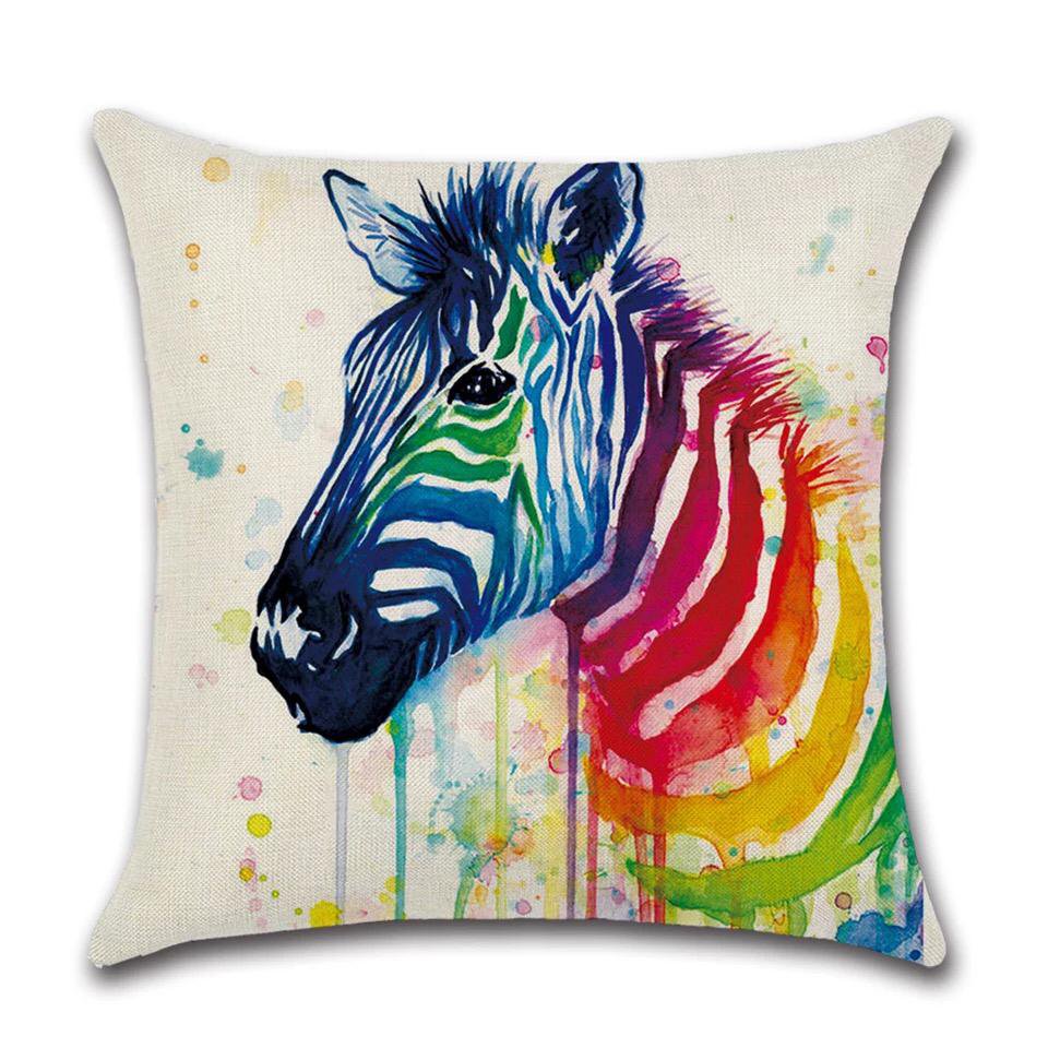 Kissenbezug Rainbow - Zebra