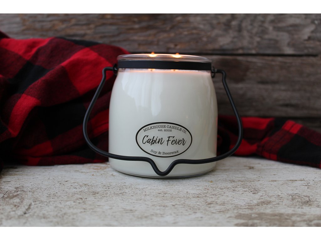 CABIN FEVER Butter Jar  454g - Milkhouse Candles 