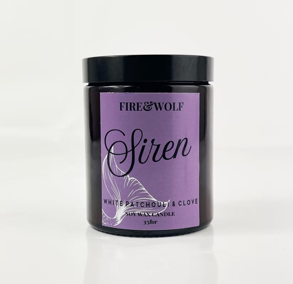 SIREN Candle - Fire & Wolf  