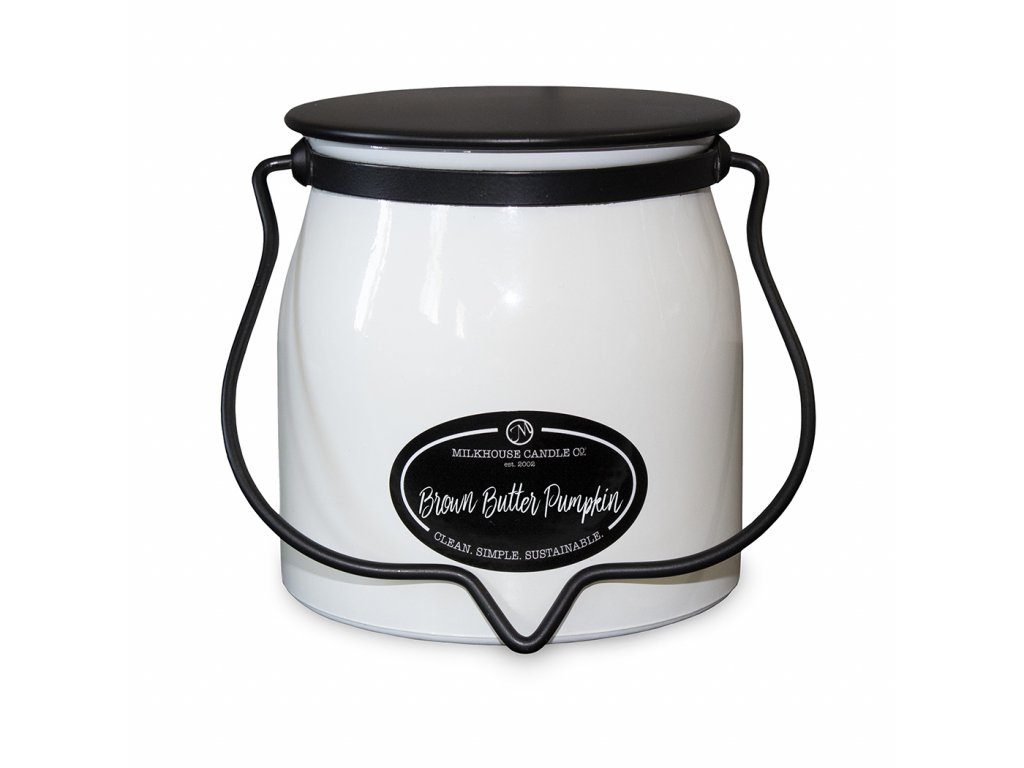 BROWN BUTTER PUMPKIN Butter Jar  454g - Milkhouse Candles 