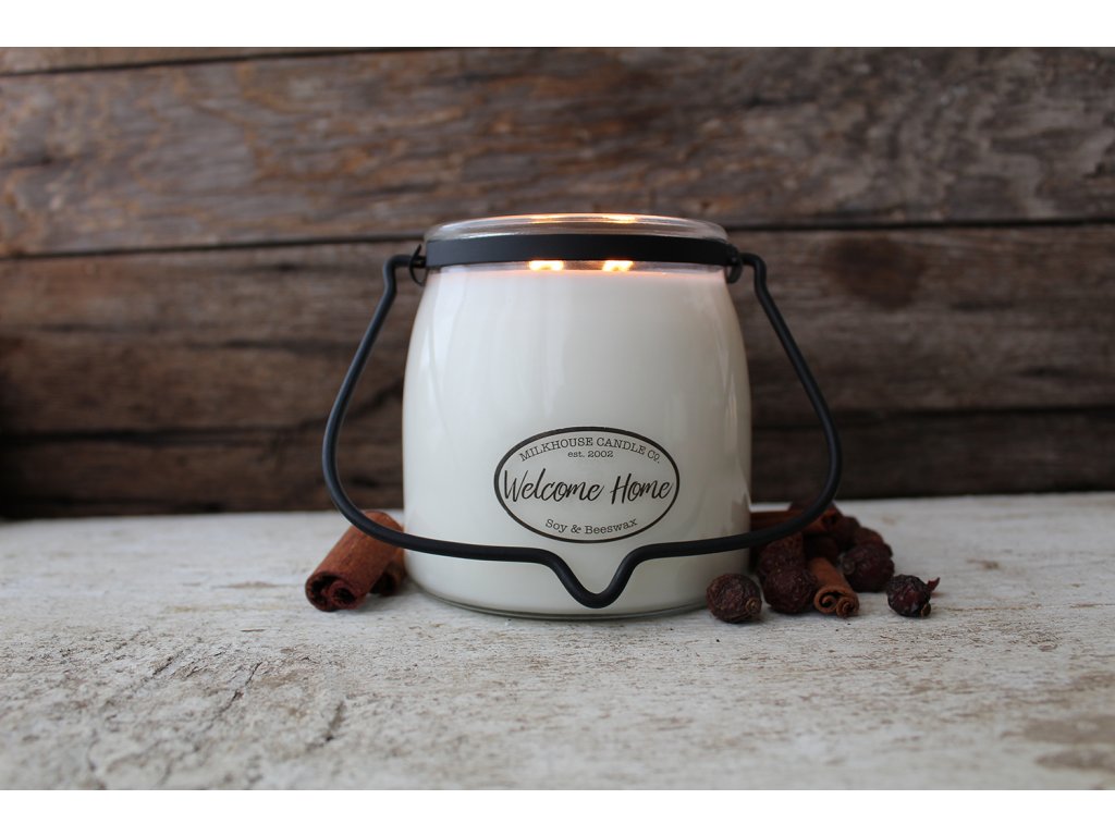WELCOME HOME Butter Jar  454g - Milkhouse Candles