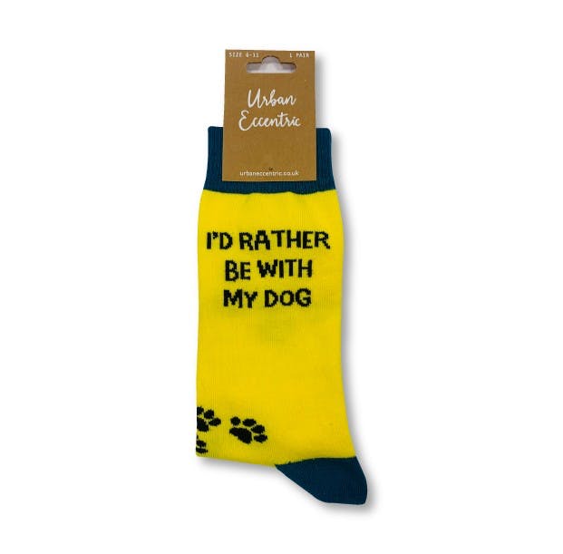 I´D RATHER BE WITH MY DOG - Fun Socks